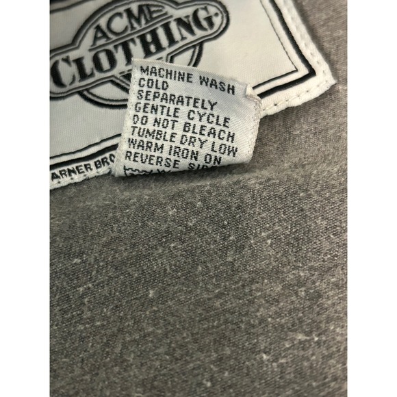 Looney Tunes ACME Racing Jacket Gray Bugs Bunny Warner Bros XL - Picture 14 of 15